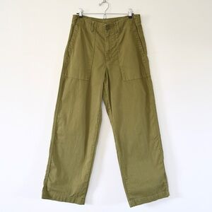 Uniqlo Green Military Style Utility Baker Pants Size 6